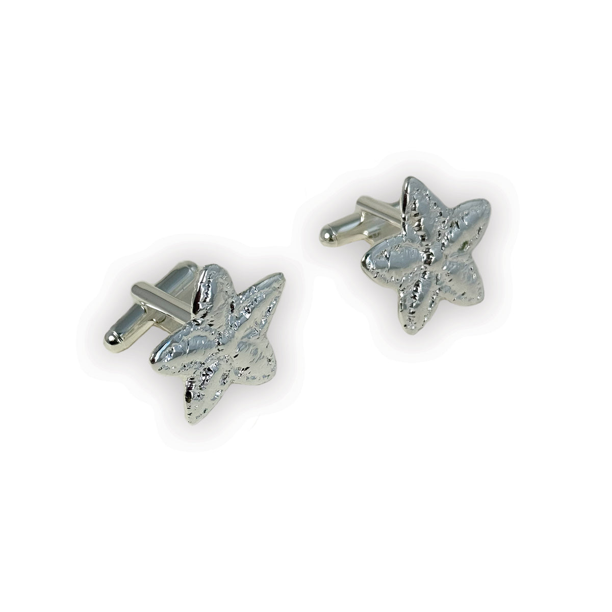 Felix lace star cufflinks in Sterling Silver.