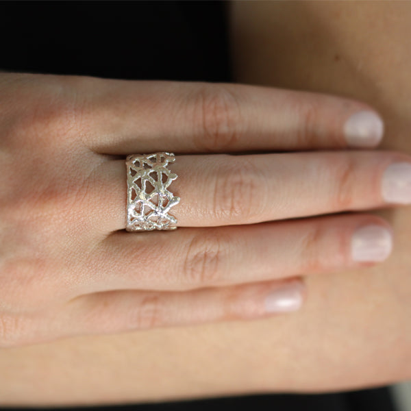 Cara Oxidized Silver