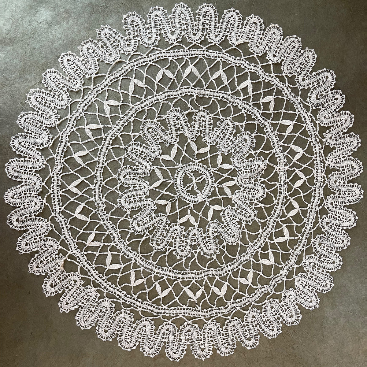 Swedish lace used to make Maj-Britt earrings.