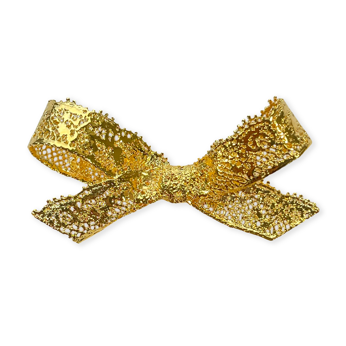 Bow Lace Brooch in 24k gold