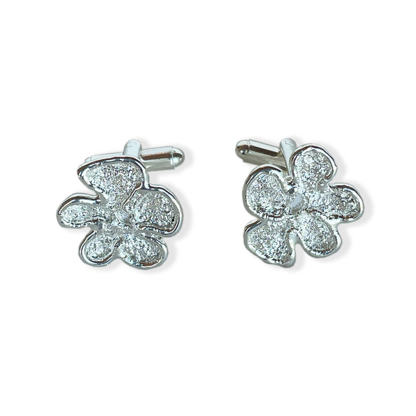Walt - Cufflinks wedding lace in sterling silver - Monika Knutsson