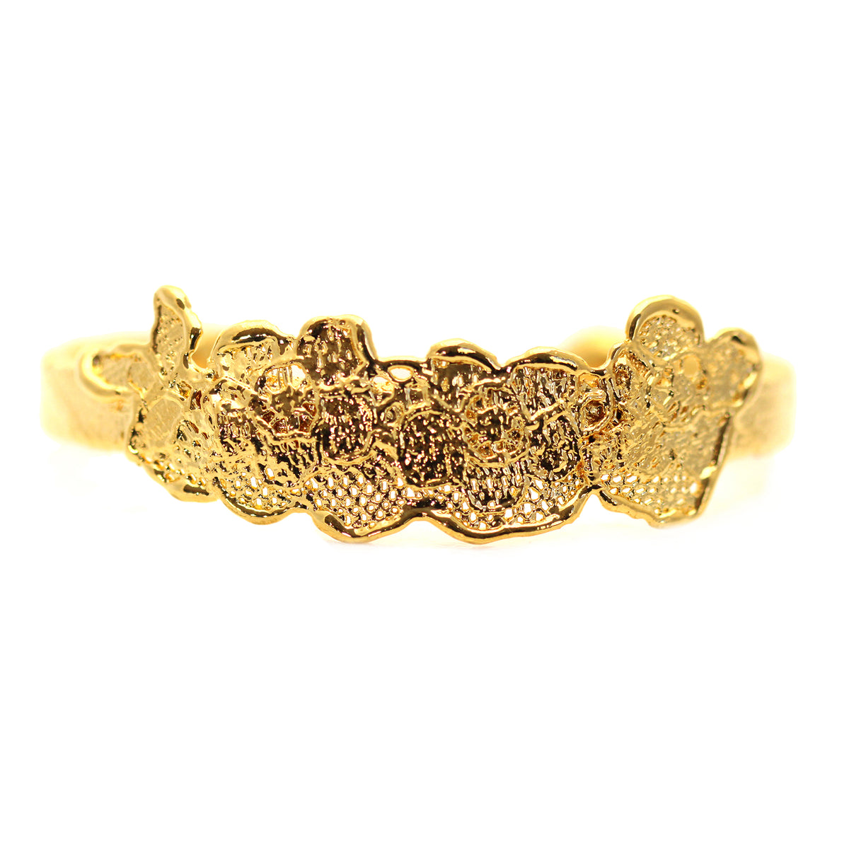 Alex lace bracelet in brilliant 24k gold. 