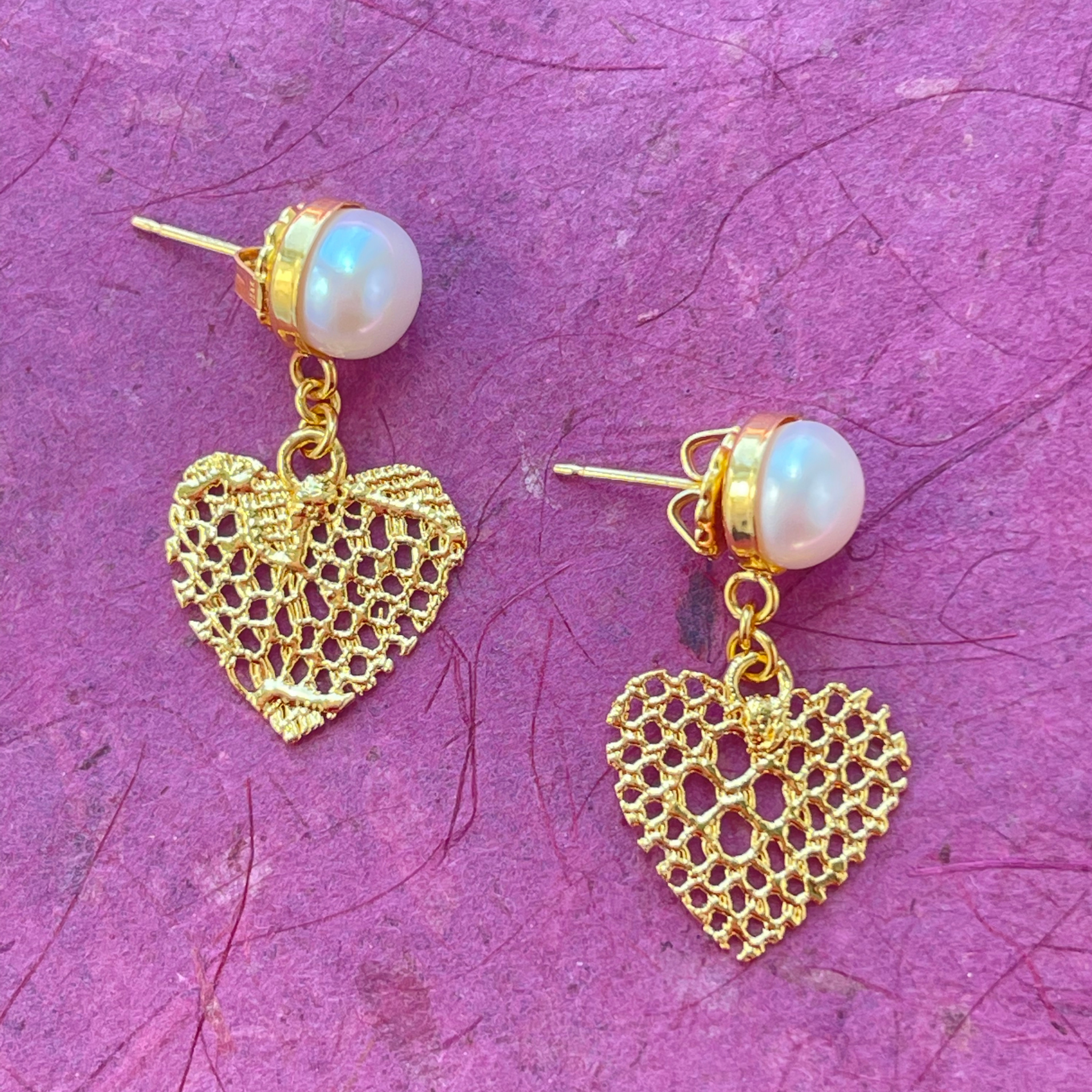 Silver Quad Heart Earrings – GIVA Jewellery