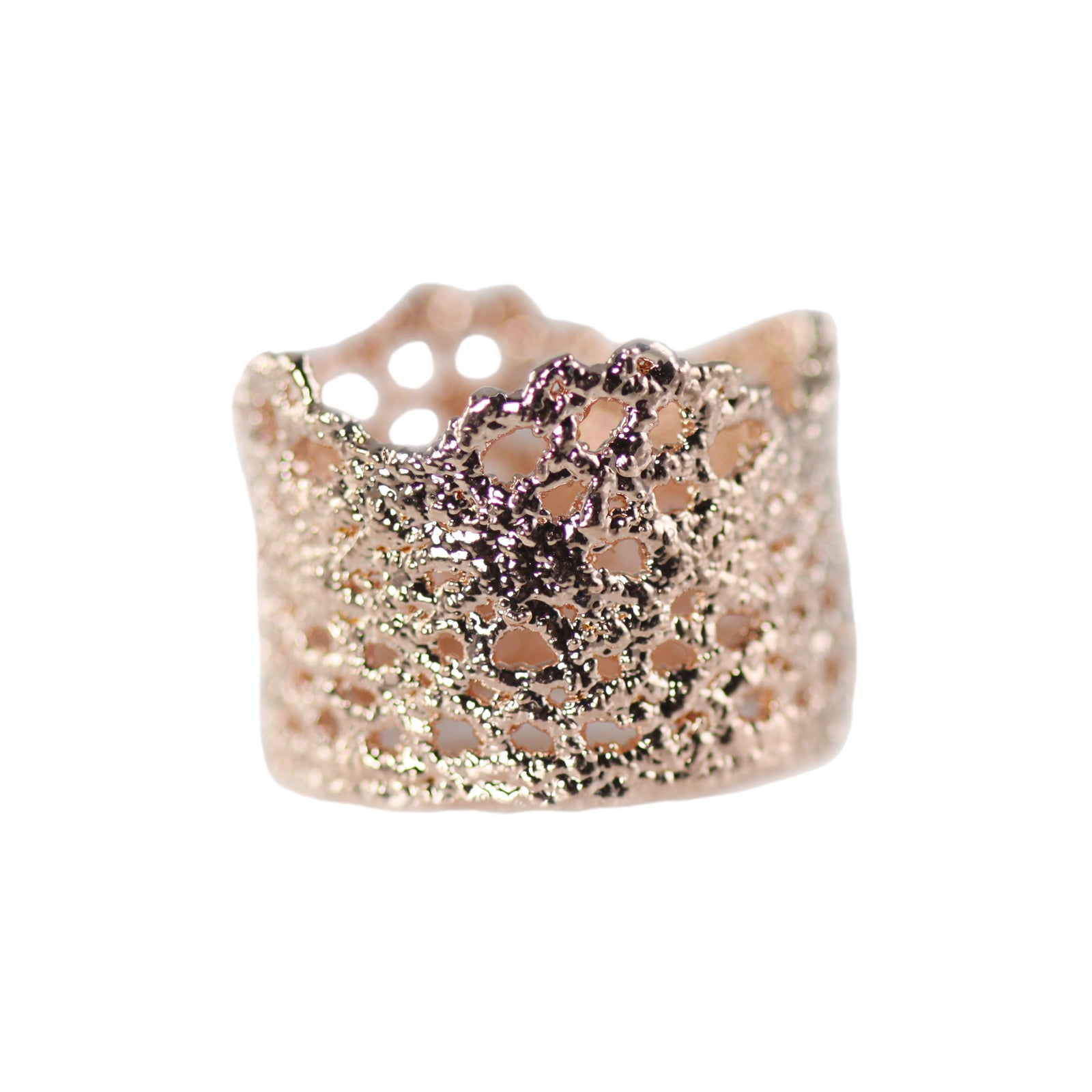 Aliette lace ring Rose Gold
